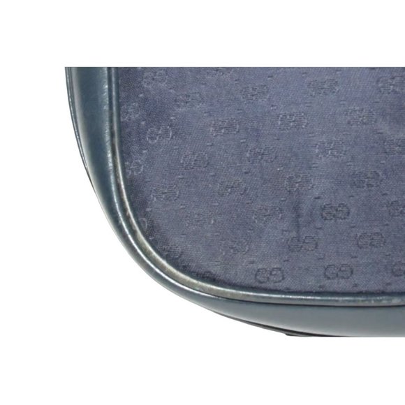 Gucci blue micro Guccissima 1955 horse-bit shoulder/crossbody - Picture 8 of 11